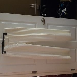 Ann taylor white lined dress pant